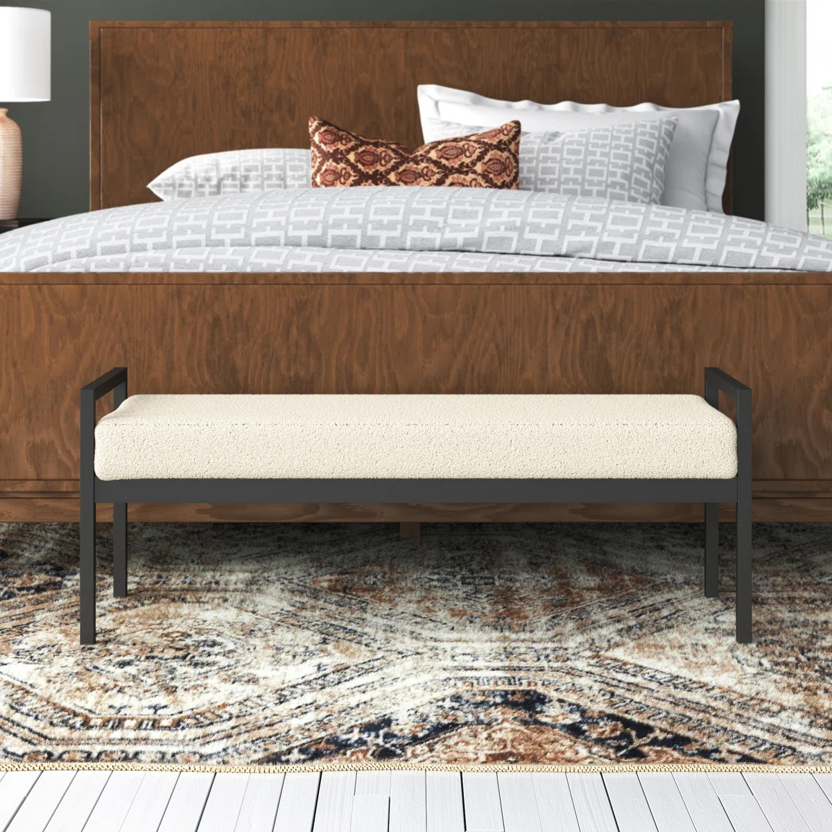 Loxe Teddy Upholstered Bench | Wayfair North America