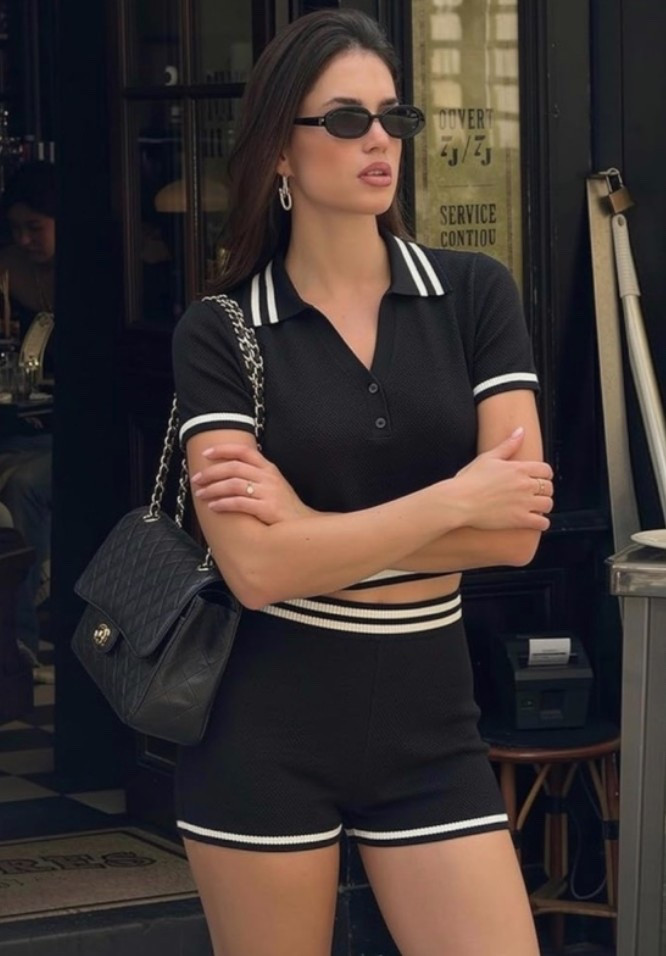 Classic old money summer style. ✨ This matching set is perfect for resort wear, tennis style, vacation, travel days, casual summer looks, and elevated everyday basics. Easy, polished, and comfortable for coffee runs, airport days, or looking put together without trying. 

Buy now before your favorite color and size are gone! 🖤

#LTKOver40 #LTKActive #LTKMidsize