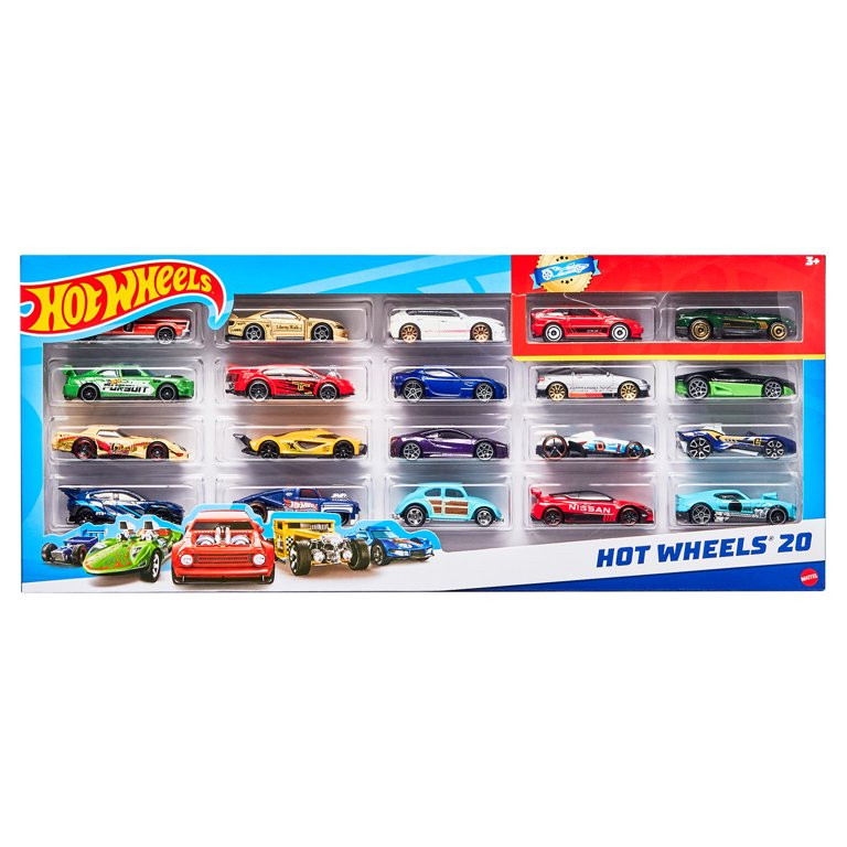 Hot Wheels Set of 20 Toy Sports & Race Cars in 1:64 Scale, Collectible Vehicles (Styles May Vary)... | Walmart (US)