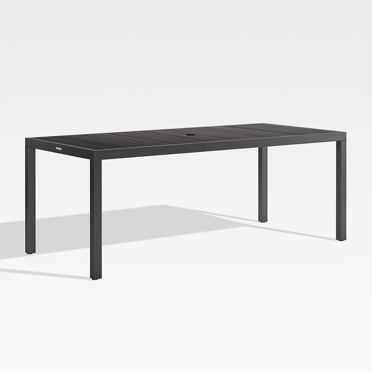 Alfresco 78" Black Rectangular Outdoor Dining Table + Reviews | Crate & Barrel | Crate & Barrel