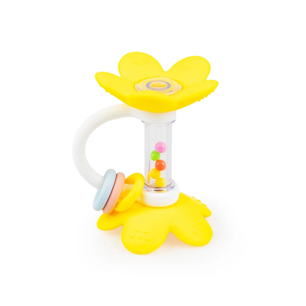 GiliGums&ndash;Standing Flower Silicone Baby Rattle Teether | Walmart (US)