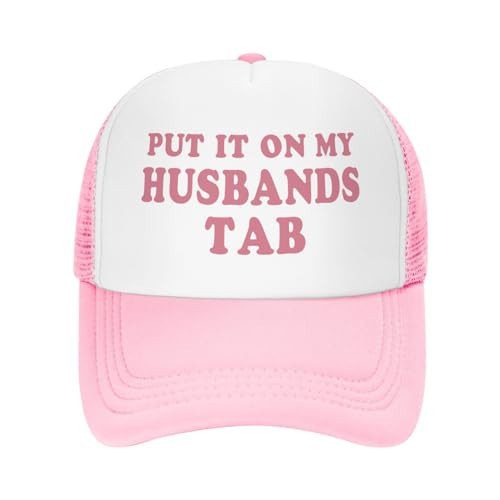 Generic Put It On My Husbands Tab Trucker Hats for Women Pink Hot Pink Men Funny Gag Trucker Cap for Women Dirty Gift | Amazon (US)