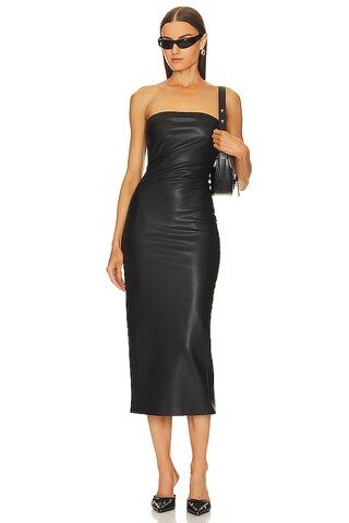 CULTNAKED Killa Faux Leather Dress in Black from Revolve.com | Revolve Clothing (Global)