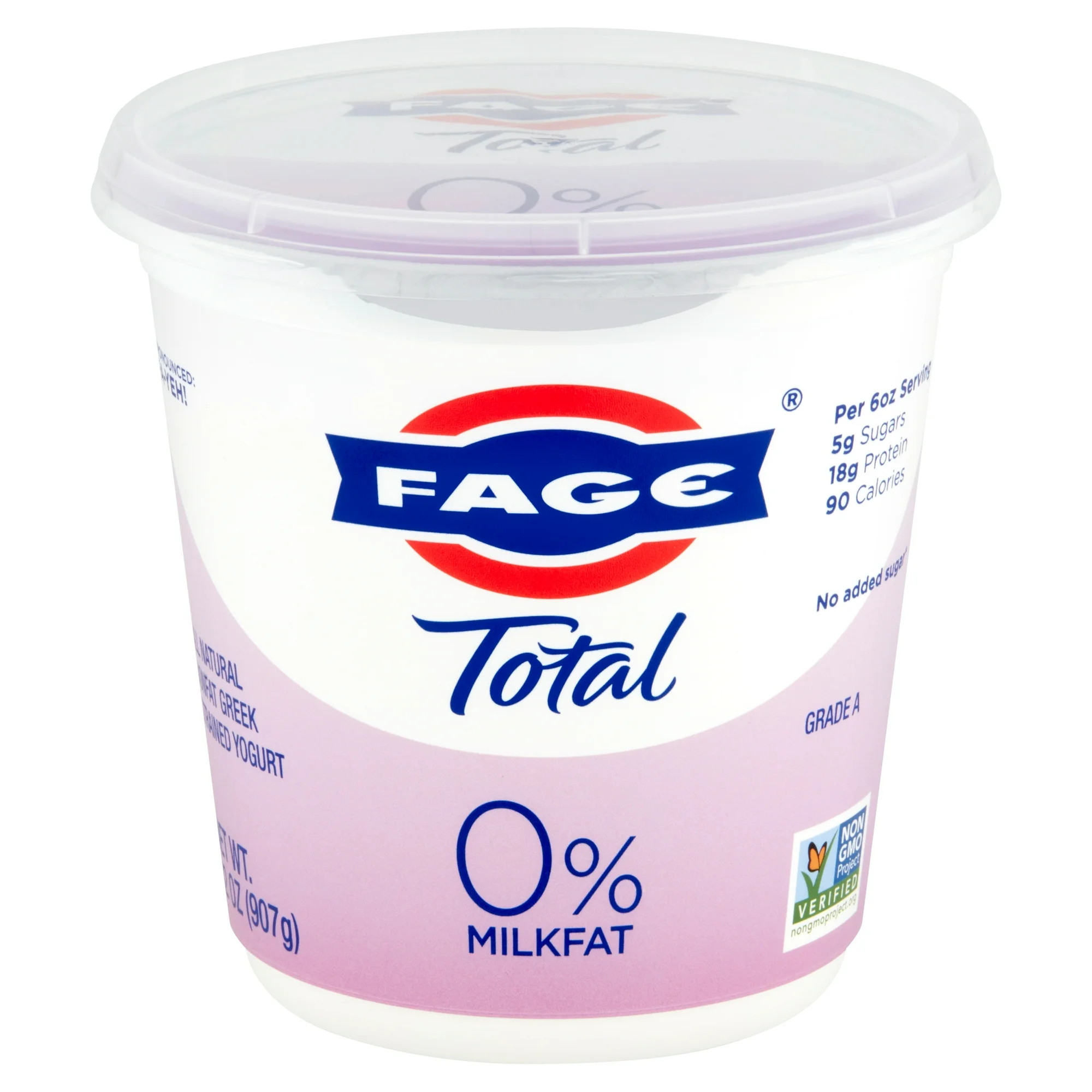 FAGE Total All Natural Nonfat Plain Greek Strained Yogurt, 32 oz | Walmart (US)