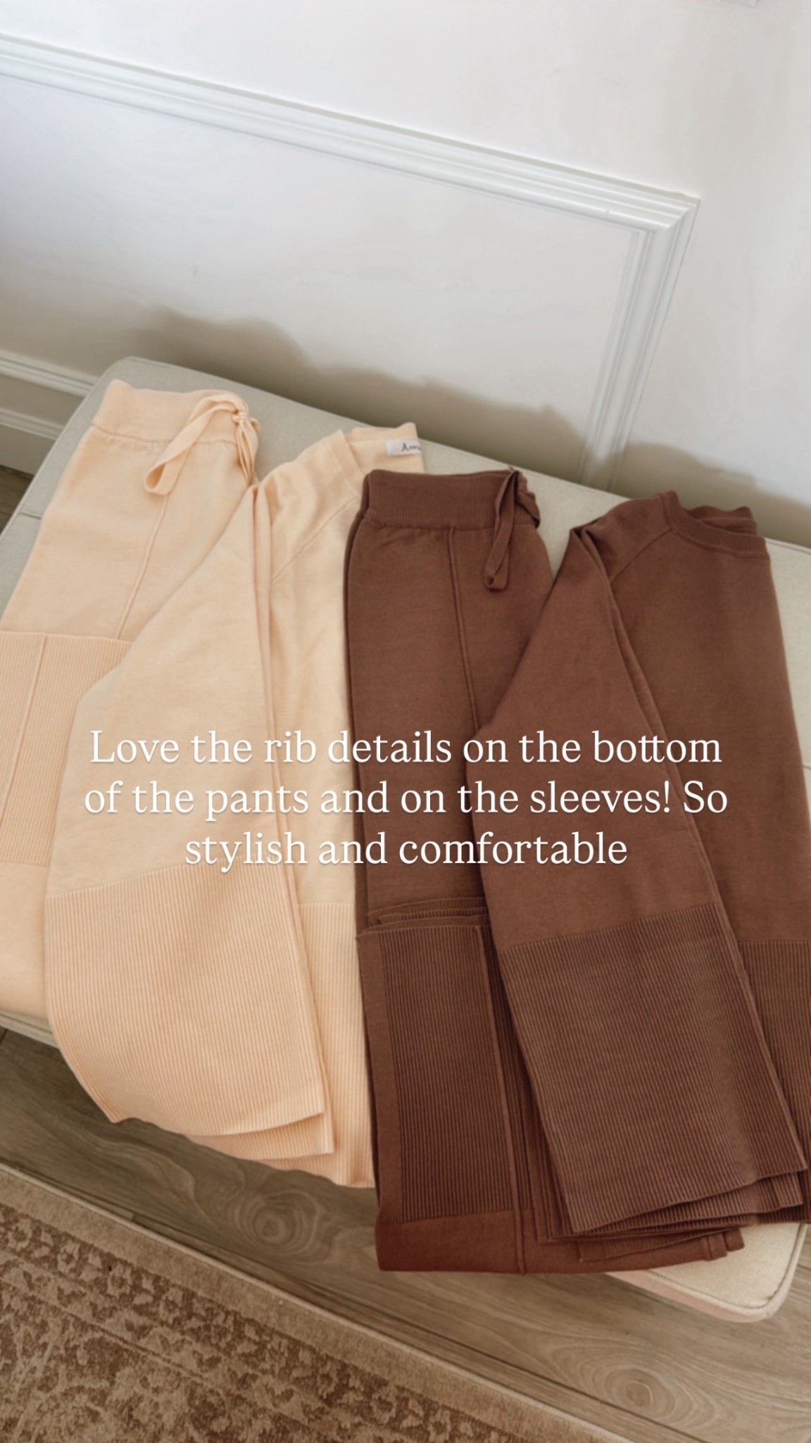 Love the rib details on the bottom of the pants and on the sleeves! So stylish and comfortable




#LTKootd #LTKU #LTKSeasonal