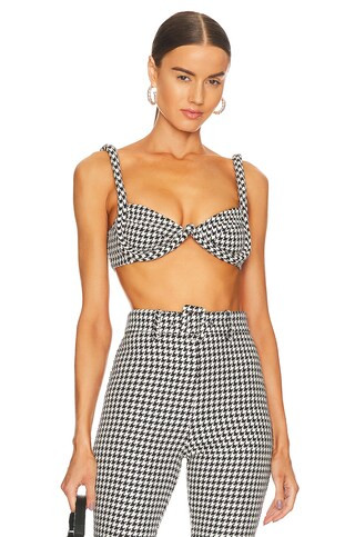 MAJORELLE Jayla Top in Houndstooth from Revolve.com | Revolve Clothing (Global)