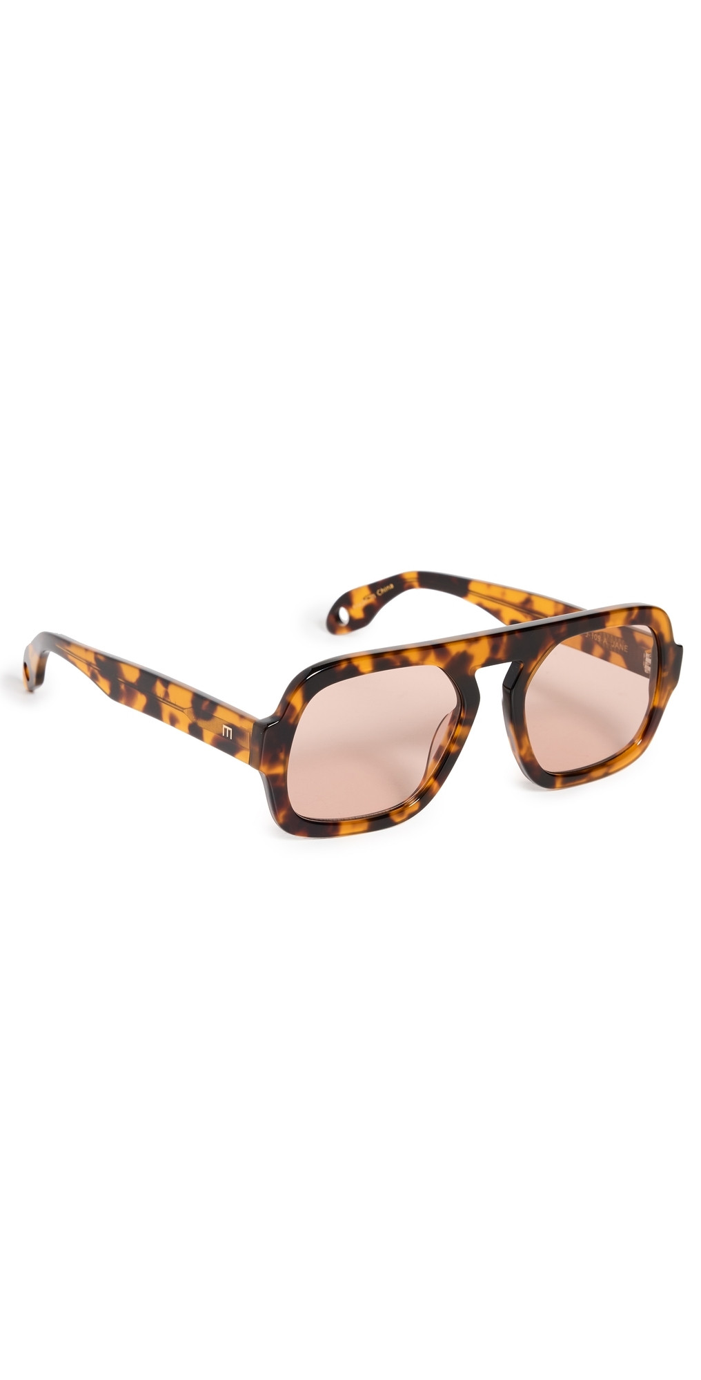 Elisa Johnson Jane Sunglasses Brown Tortoise One Size | Shopbop