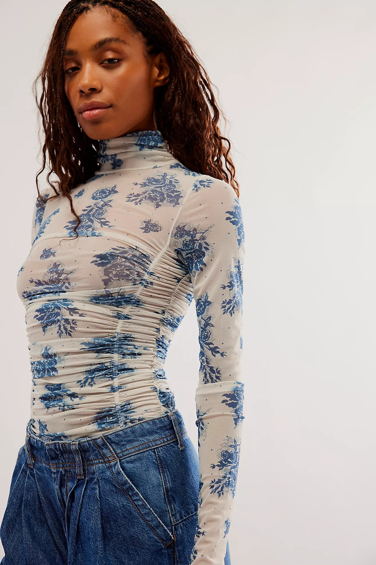 Under It All Printed Mesh Bodysuit | Free People (Global - UK&FR Excluded)