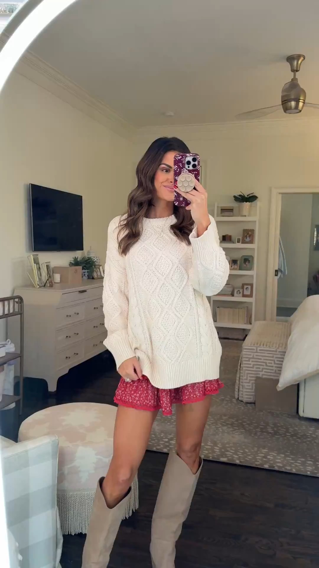 The shorts also come in this color! So cute and great for a pop of color 🤍

Whole outfit is on sale on Amazon! 

Sweater, printed skirt, suede boots, knee high boots, Amazon finds, Katy Harrell 

#LTKSaleAlert #LTKFindsUnder50