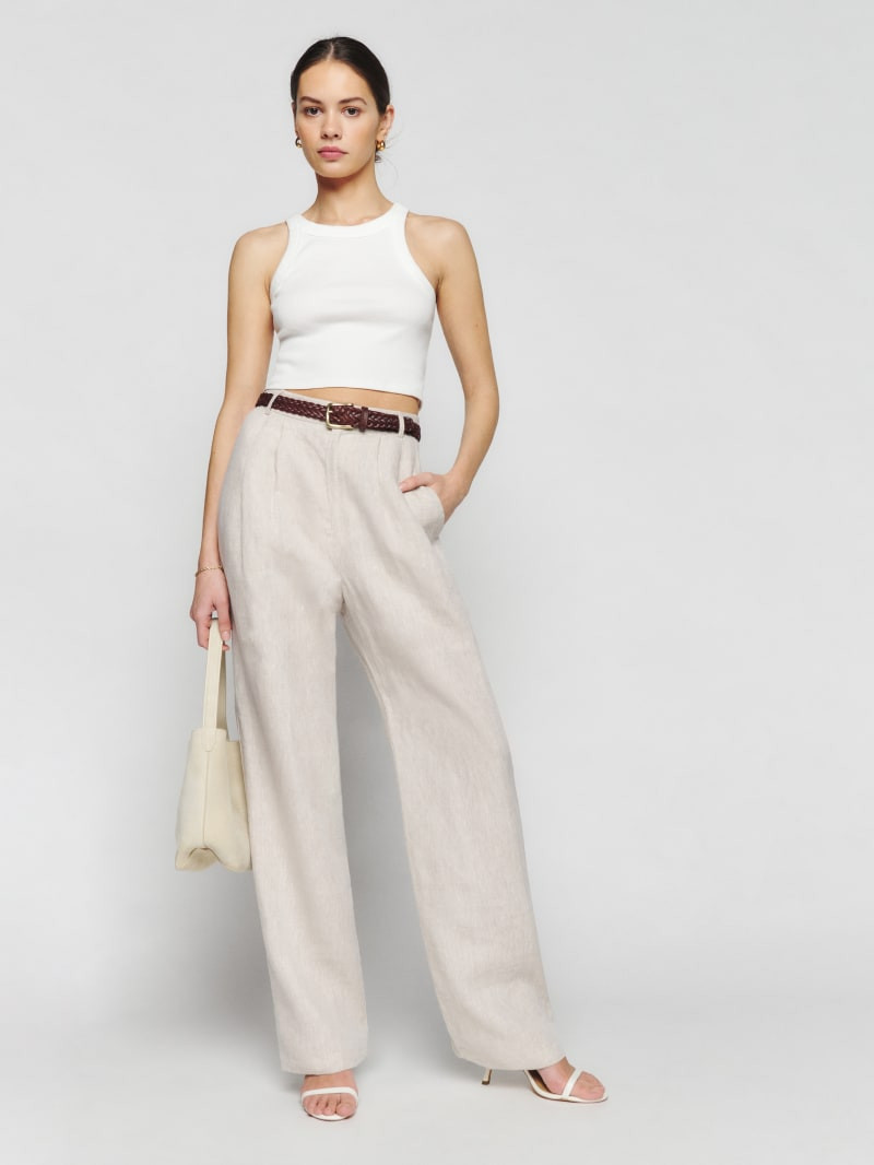 Mason Linen Pant | Reformation (Global)