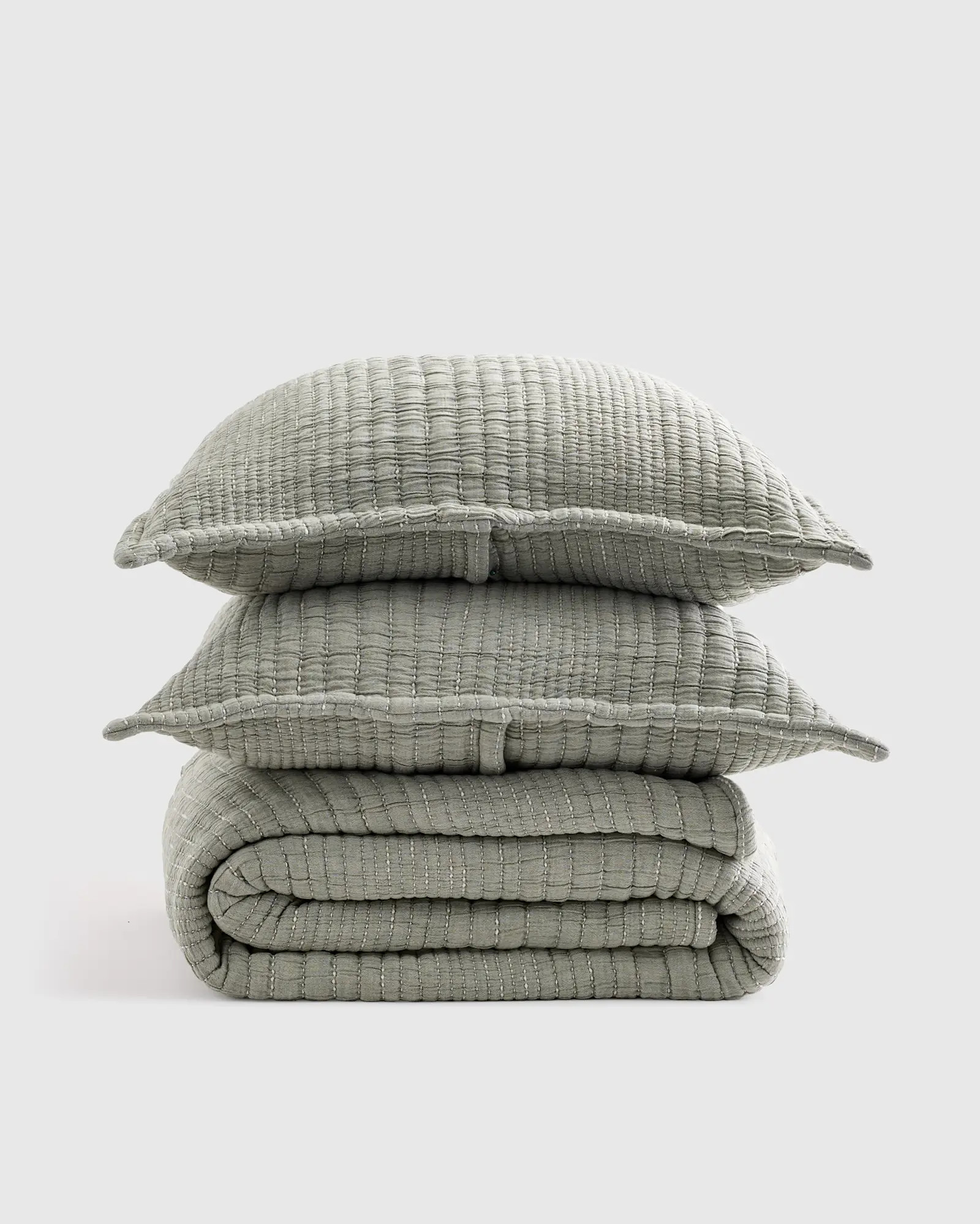 Organic Cotton Channel Matelasse Coverlet Set | Quince