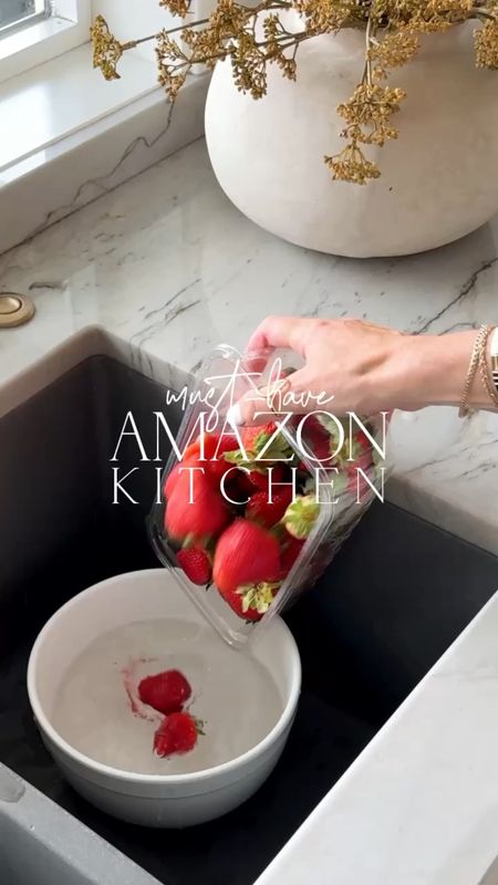 AMAZON MUST HAVE KITCHEN
⁣
Do you give your fruit a little bath before storing? I have always rinsed my fruit, but never soaked it until recently. I WILL NEVER GO BACK…I add a little baking soda and vinegar and let it soak for about a minute and you should see the dirt, bugs, and who knows what else that comes off. Scary and disgusting. I love my new compact salad spinner that’s perfect for drying off my fruits and veggies, and my new storage containers that make grabbing clean fruit and veggies a breeze!
⁣
#amazongadgets #amazonfavorites #amazonmusthave #modernhome #amazoncleaning #amazonorgsnizing

#LTKhome #LTKVideo #LTKfindsunder50