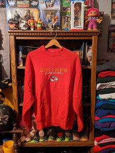 Vintage 90s Salem Sportswear Men's NFL Kansas City Chiefs Red Sweatshirt sz XL  | eBay | eBay US