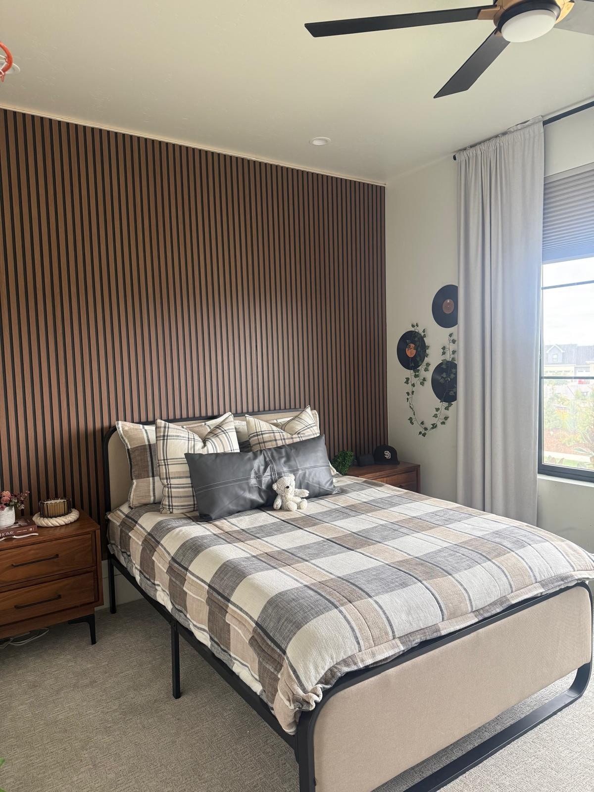 I added this wall paneling to my son’s bedroom and it completely changed the feel of the space.

I love how it brings in warmth and texture while keeping everything clean and simple, and it makes the room feel more finished without adding clutter. 
@Wayfair 
 @Target 
@lowes 

#LTKU #LTKHome #LTKSaleAlert