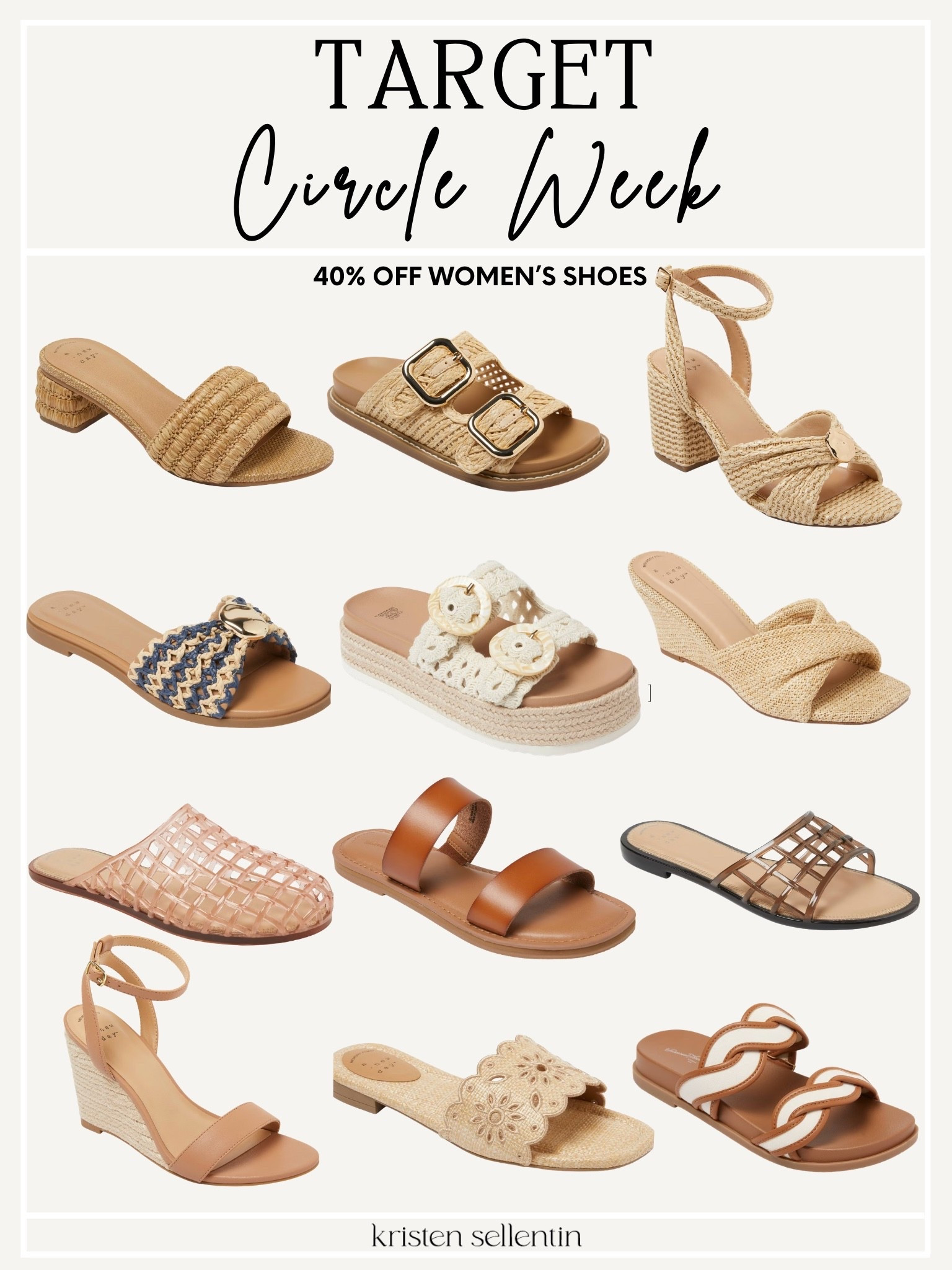 Target Circle Week
40% off women’s shoes! 

 #LTKmomlife #LTKSeasonal #LTKSaleAlert