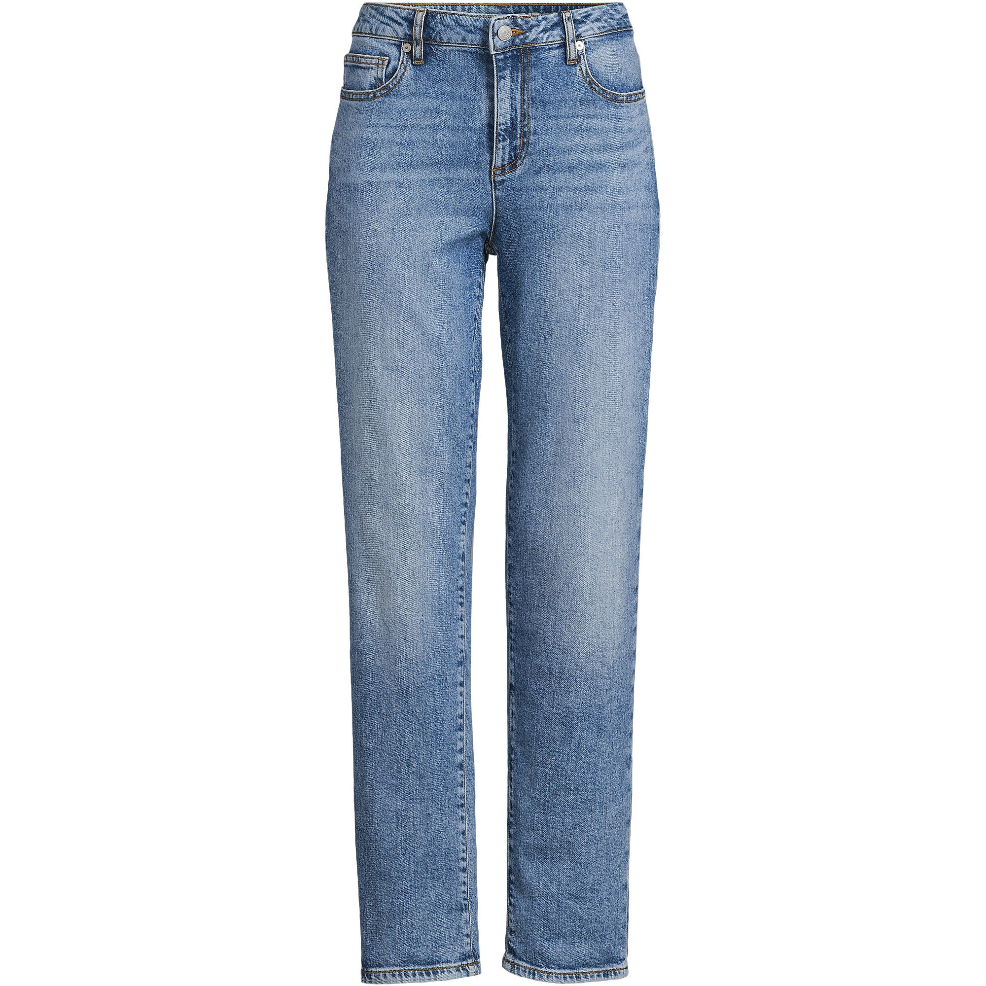 Women's Denim Mid Rise Boyfriend Jeans | Lands' End (US)