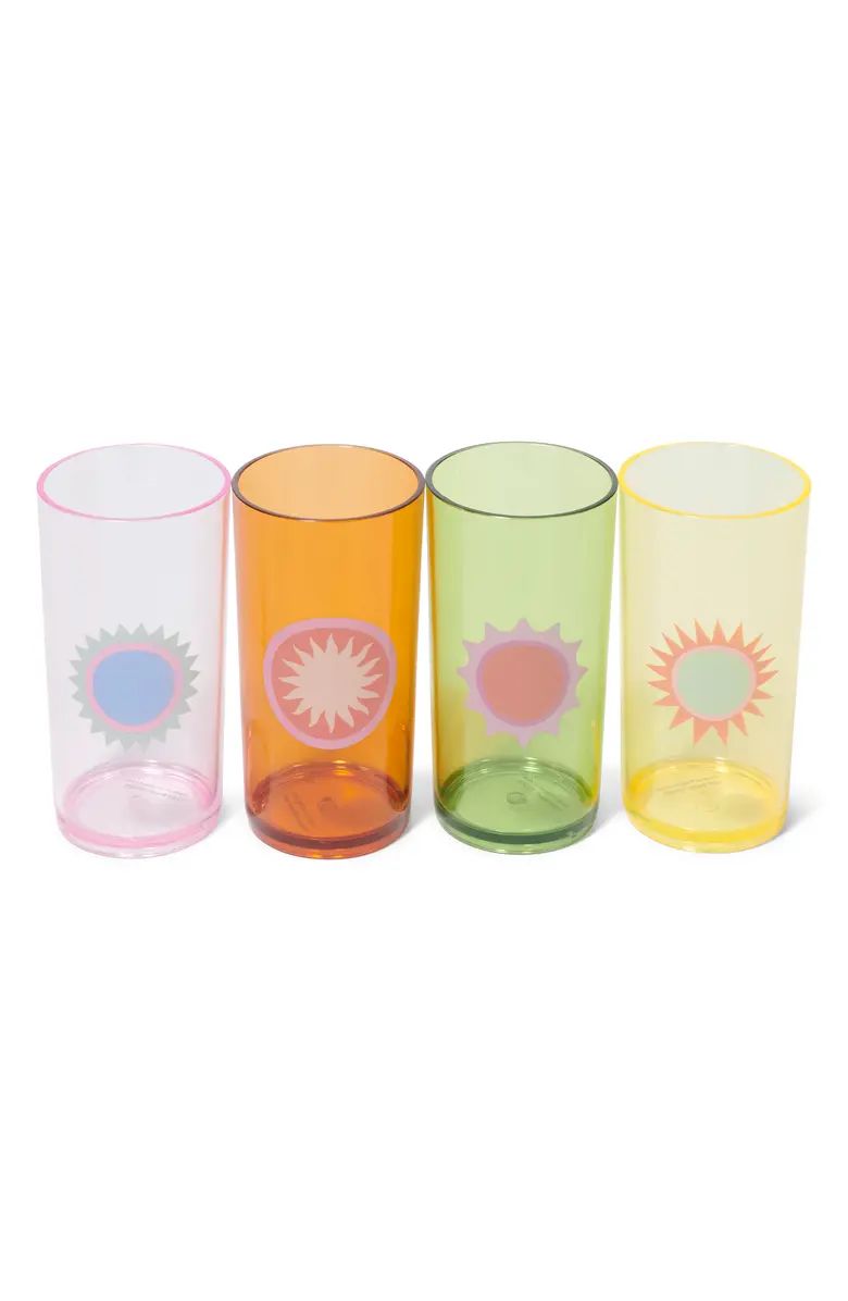 Sunnylife Poolside Set of 4 Tall Tumblers | Nordstrom | Nordstrom