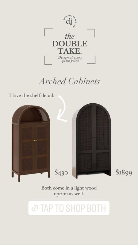The Double Take: Arched Cabinets 

#LTKhome
