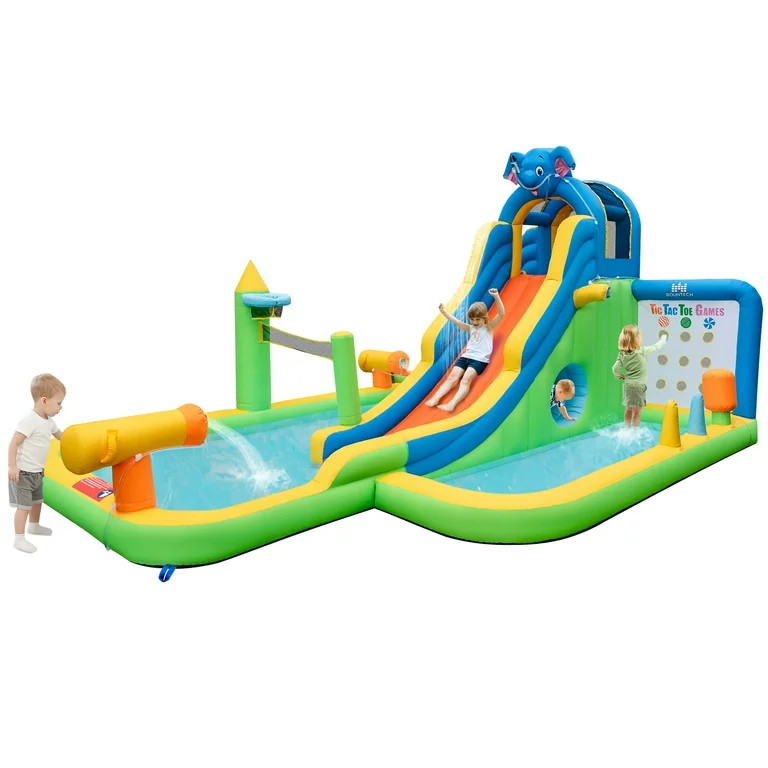 Infans Inflatable Water Slide Giant Water Park for Kids Backyard Fun without Blower | Walmart (US)