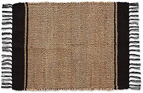 Amazon.com: DII Woven Rugs Collection Hand-Loomed Jute, 2x3', Off-White Stripes: Furniture & Deco... | Amazon (US)