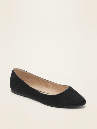 Faux-Suede Pointy Ballet Flats for Women | Old Navy (US)