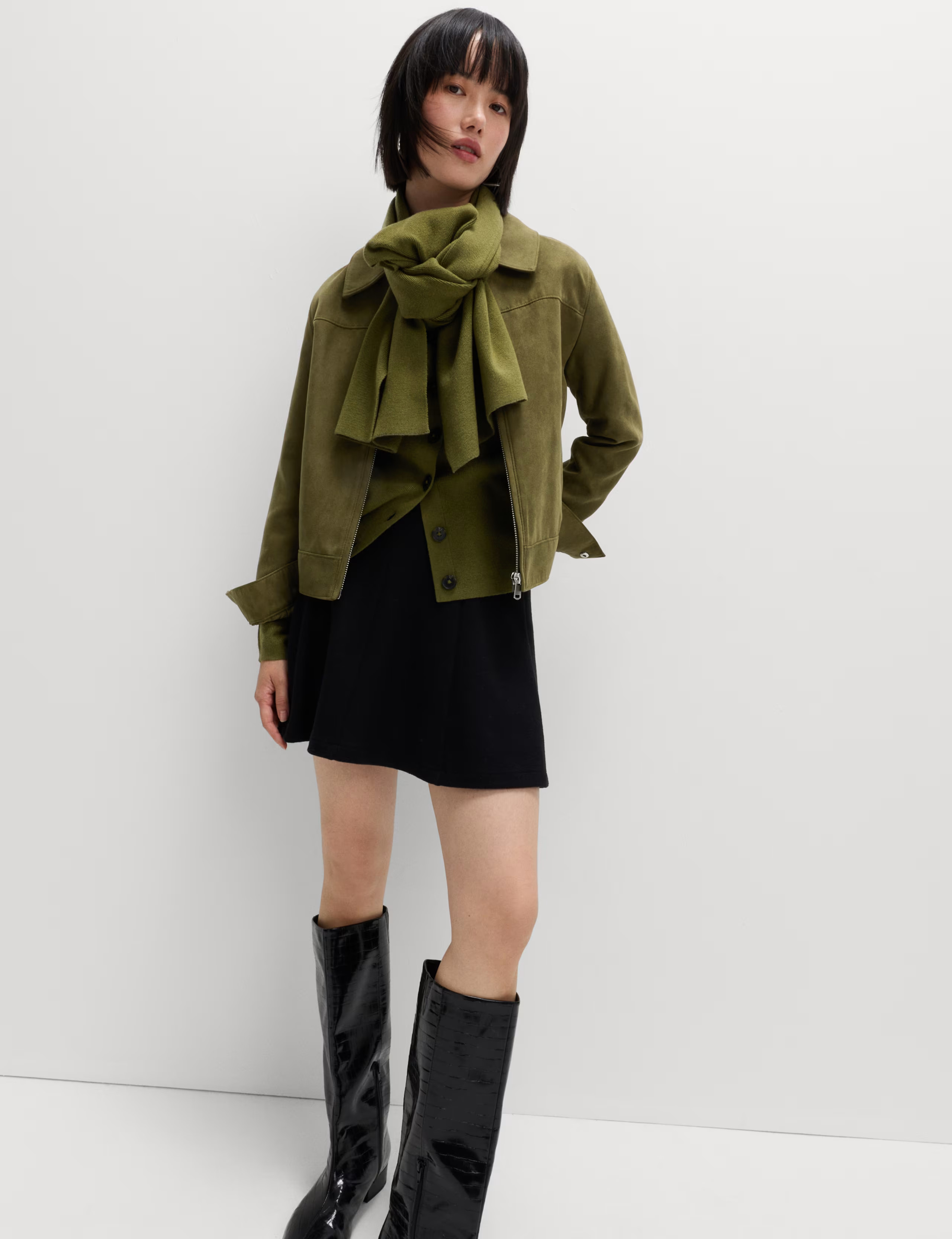 Air-Yarn Scarf-Neck Cardigan | Marks & Spencer (UK)