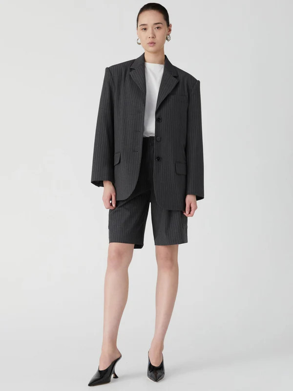 Gabe Blazer in Charcoal Pinstripe | Glue Store (Australia & NZ)