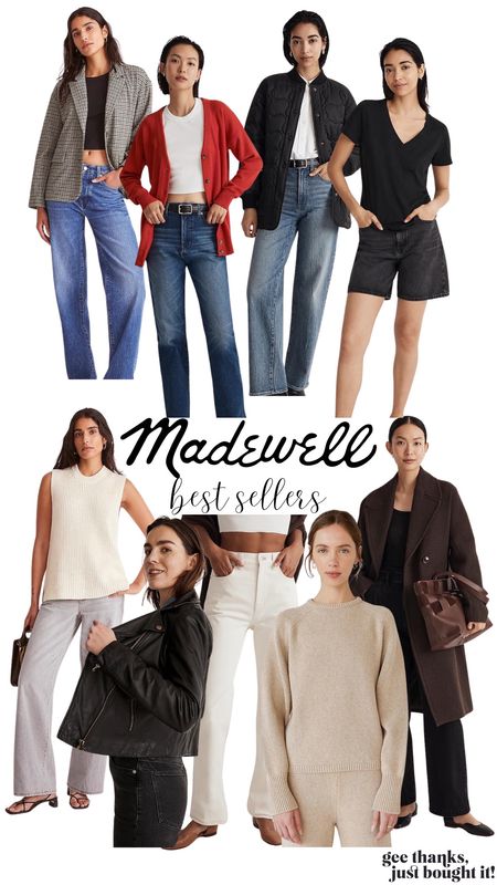 Madewell Bestsellers - Madewell - Fall Fashion Essentials - Fall Outfits - Fall Outfits from Madewell - Styling Denim - Sweaters 

#LTKSale #LTKSeasonal #LTKstyletip