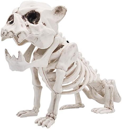 Halloween Decoration 11” Pose-N-Stay Puppy Skeleton Plastic Dog Bones with Posable Joints for P... | Amazon (US)