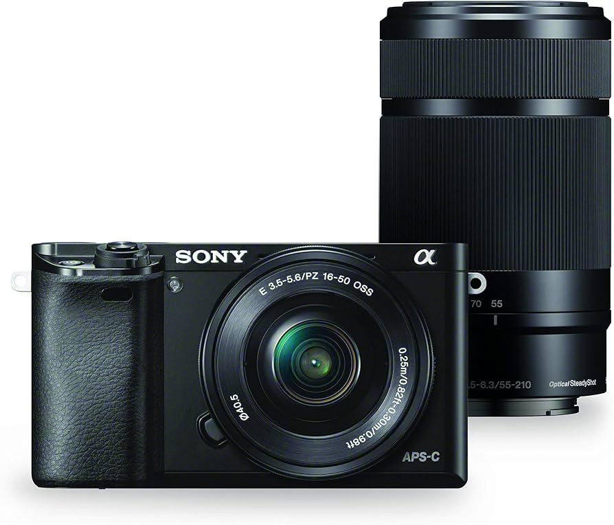 Sony Alpha a6000 Mirrorless Digital Camera w/ 16-50mm and 55-210mm Power Zoom Lenses (Renewed) | Amazon (US)