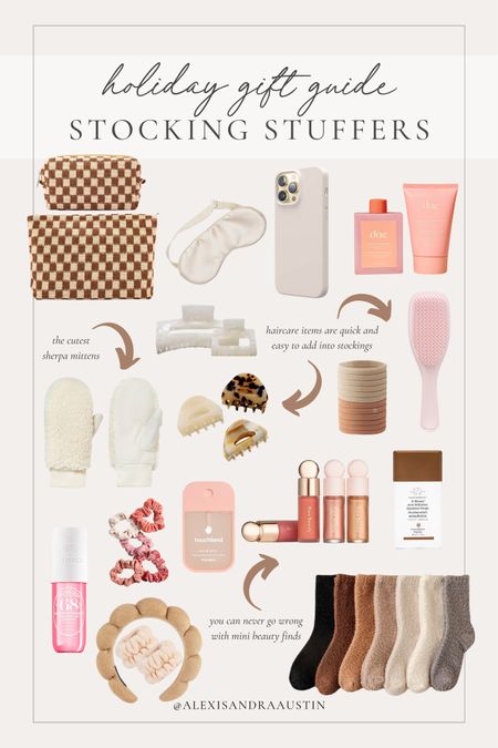 Stocking stuffers holiday gift guide! These mini’s are quick and easy finds to stuff into gift bags, stockings, and more. Neutral finds to compliment with any bigger gift

Gift guide, stocking stuffers, neutral Christmas style, beauty finds, small gifts, hair accessories, cozy socks, mittens, self care gifts, holiday gifting, aesthetic finds, Amazon, Sephora, Ulta, last minute gifts, teen gift guide, gifts for her, aesthetic gifting, shop the look!

#LTKHoliday #LTKSeasonal #LTKGiftGuide