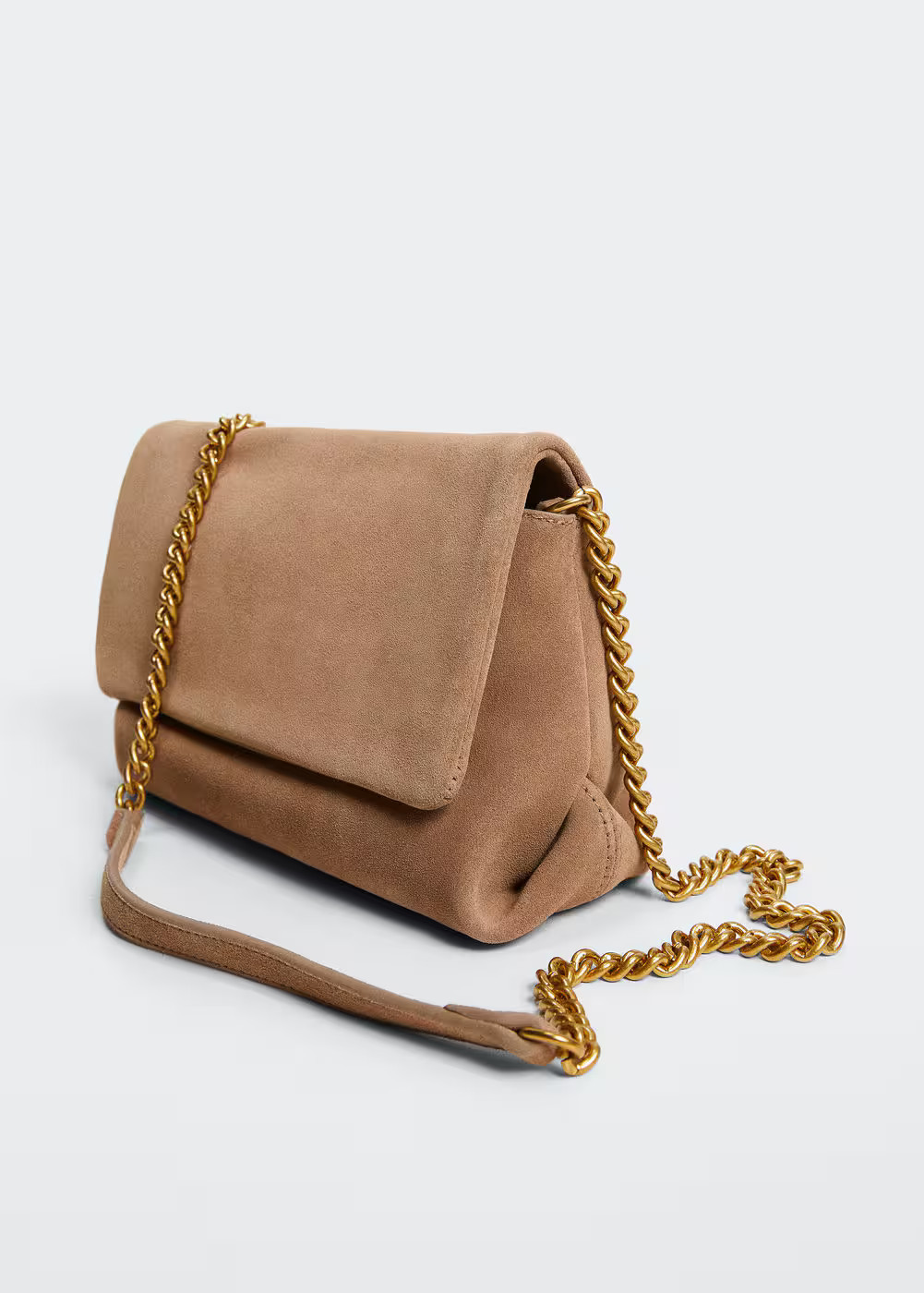 Chain leather bag -  Women | Mango USA | MANGO (US)