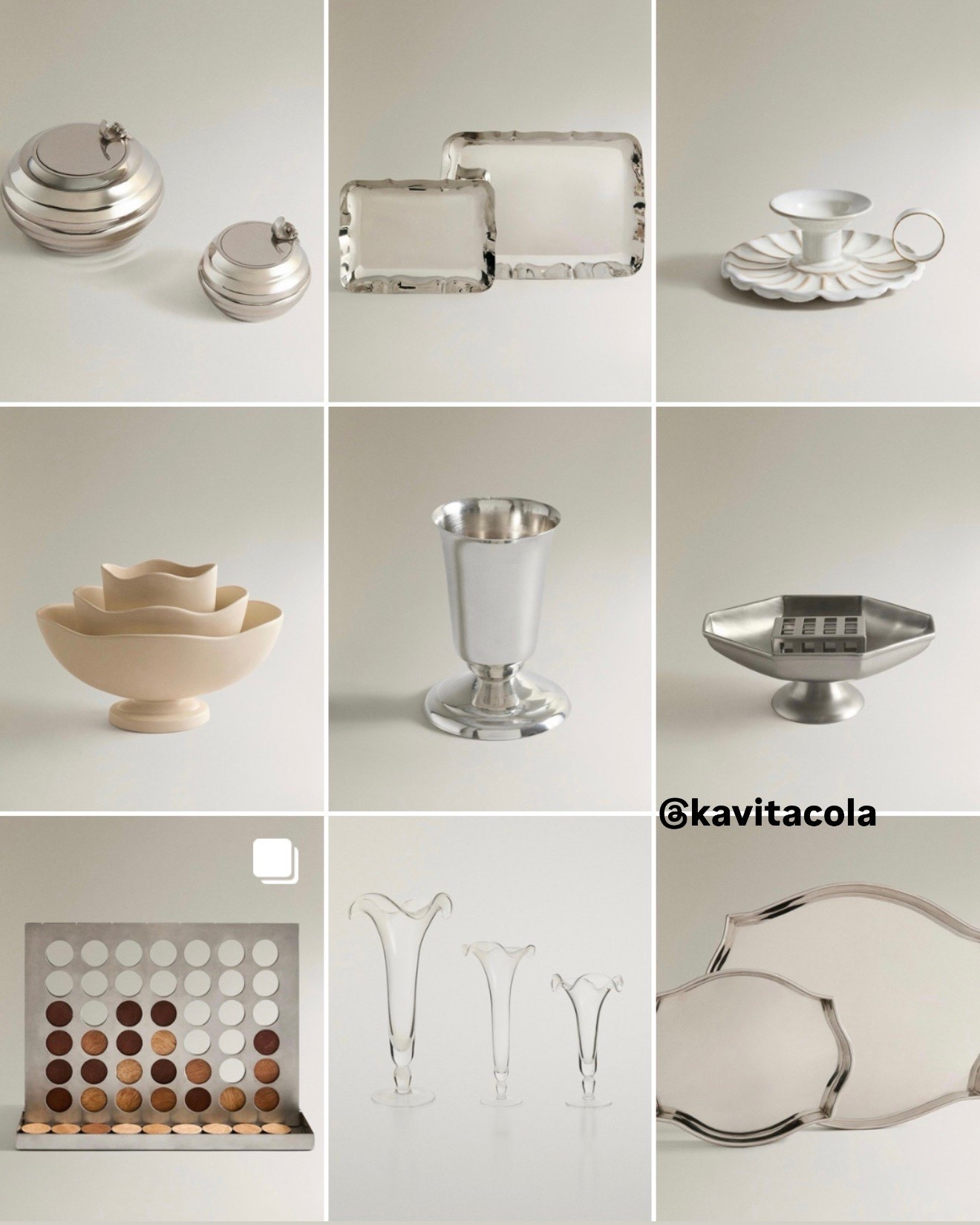Silver accents for home, always add to the mood ✨🤍