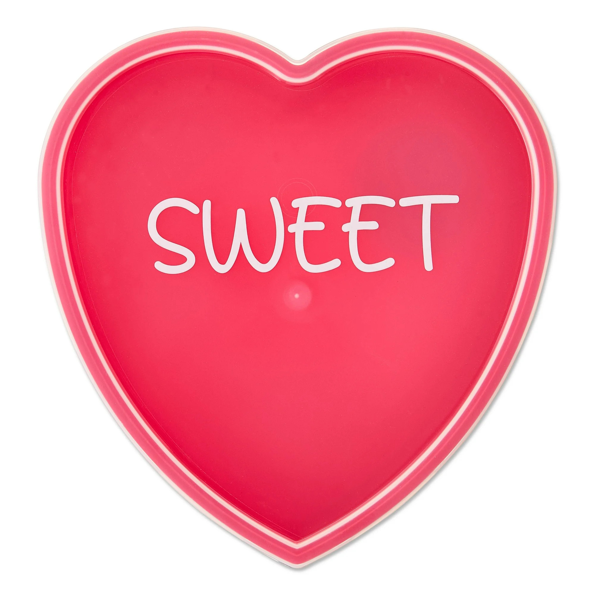 Plastic Heart-Shaped Container, Red, Valentine's Day by Way To Celebrate | Walmart (US)
