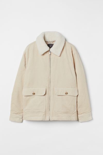 Detachable-collar Corduroy Jacket | H&M (US + CA)
