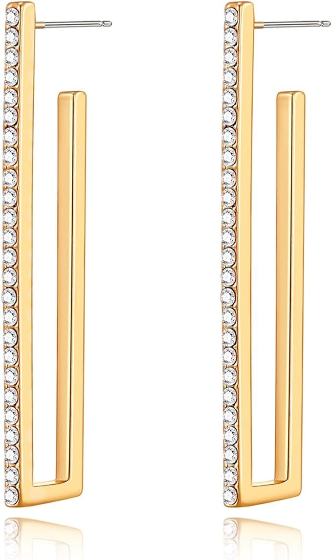 YKKZART Gold Earrings 14k Gold Plated Hoop Earrings Dainty Pearl hoop Disc Coin Bead Starfish Tea... | Amazon (US)