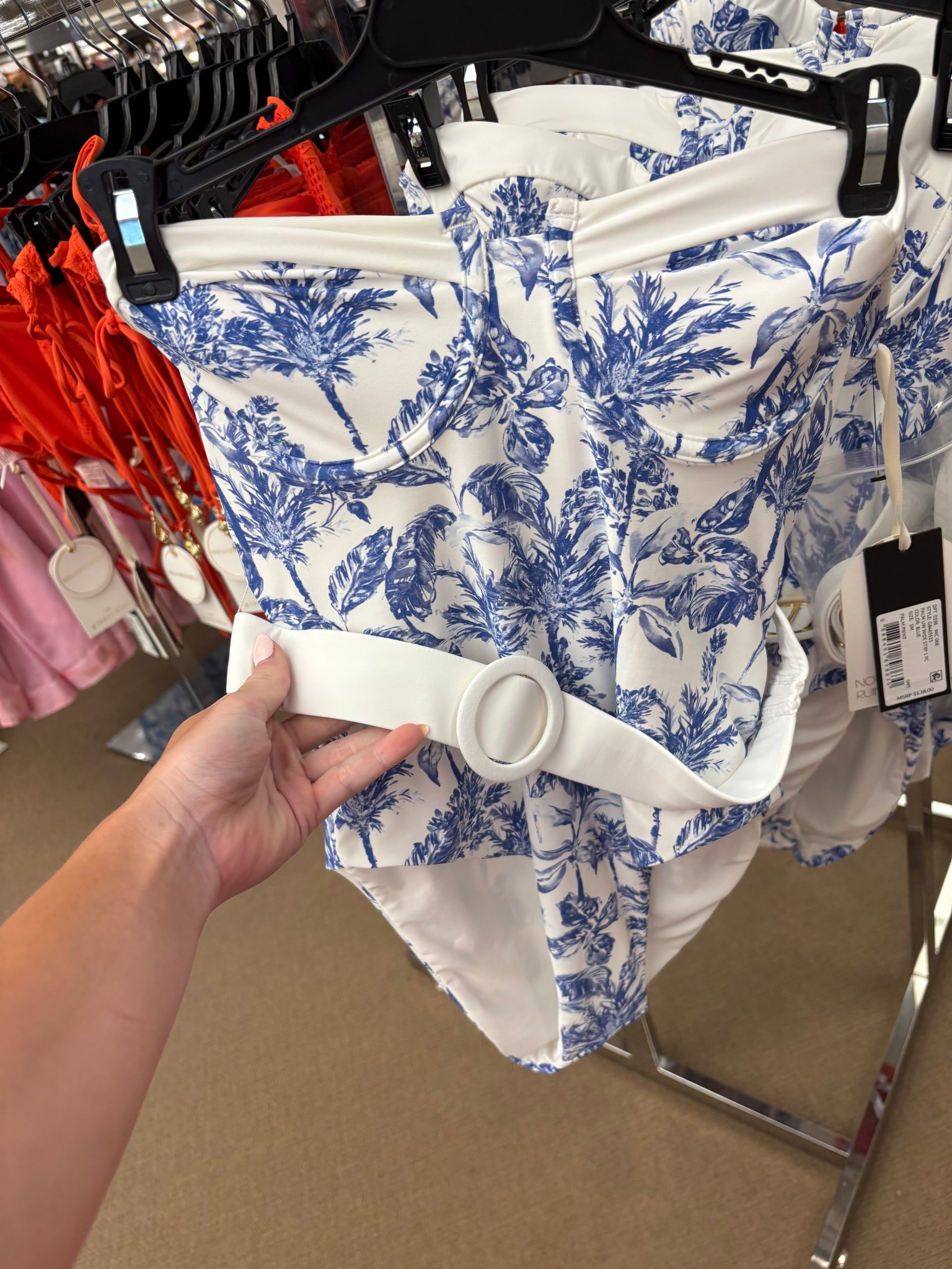 One piece swim suit with belt 

Comes with straps if needed 

#LTKSummerEdit #LTKSeasonal #LTKSwim