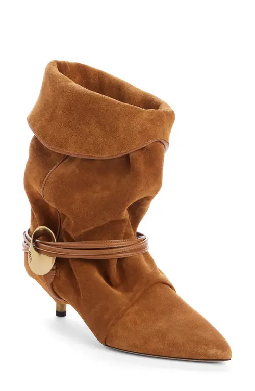 Isabel Marant Edrika Pointed Toe Bootie in Cognac at Nordstrom, Size 8Us | Nordstrom