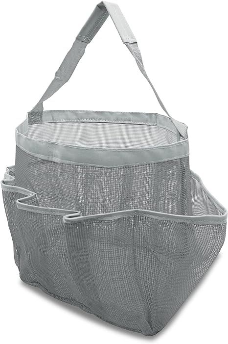 Shower Caddy Dorm - Hanging Bathroom Organizer, Waterproof Mesh Tote Bags with Handles and Pocket... | Amazon (US)