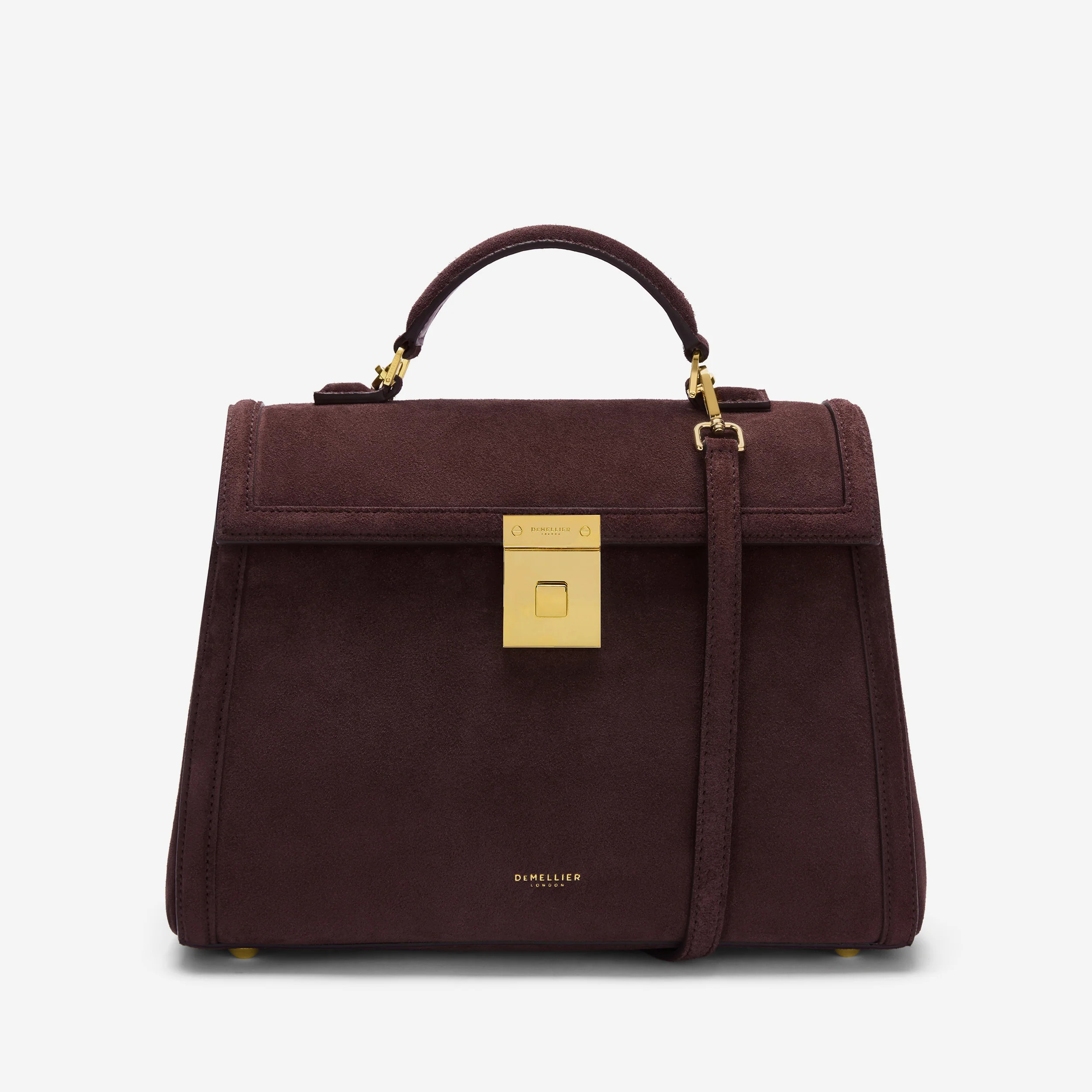 The Midi Paris | Burgundy Suede & Burgundy Smooth | DeMellier | DeMellier