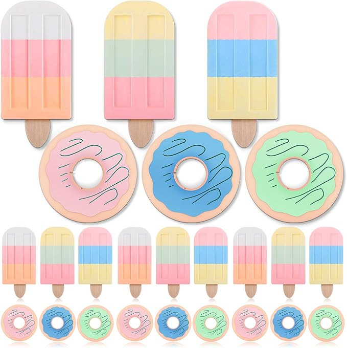 Watersay 24 Pcs Chalk Set Multicolor Dessert Party Favors End of Year Gifts Outdoor Washable Chal... | Amazon (US)