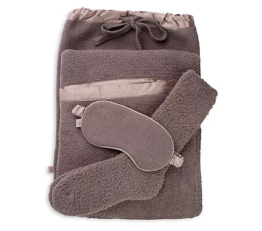 Barefoot Dreams CozyChic Travel Set - QVC.com | QVC