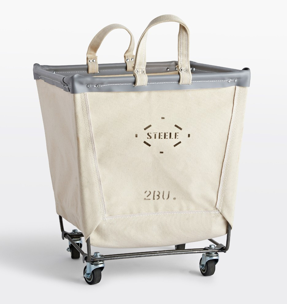 2 Bushel Steele Canvas Basket | Rejuvenation