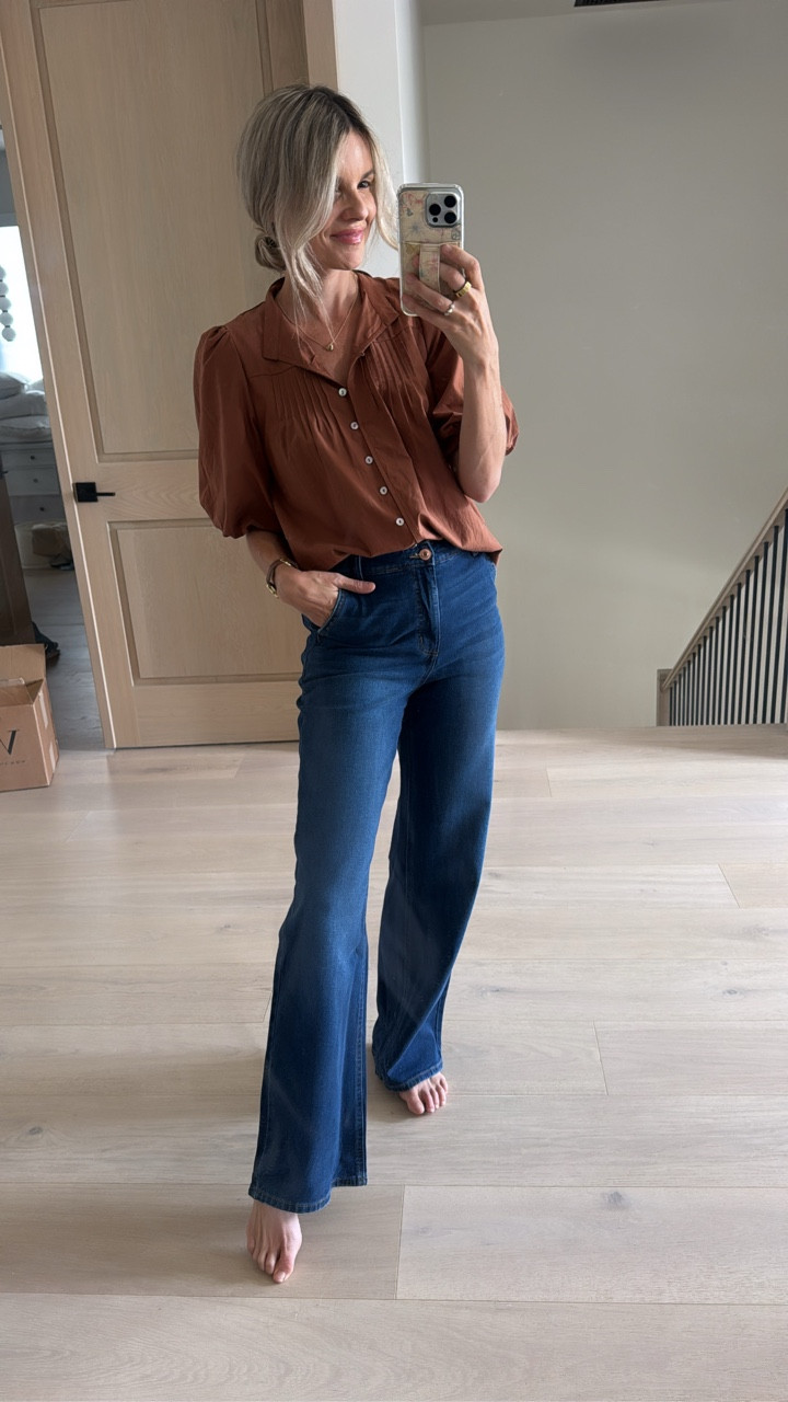 Outfit of the day! My top and jeans are only $25 on Walmart right now. Wearing size small in the top and it’s perfectly oversized. Also comes in 5 other colors for fall! 🤎

#LTKFindsUnder50 #LTKSeasonal #LTKStyleTip