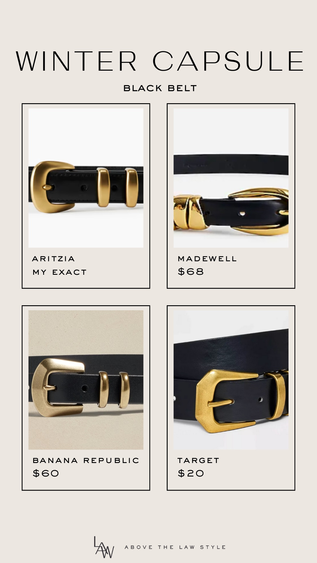 Winter Capsule: Black Belt

#LTKFindsUnder50 #LTKStyleTip #LTKFindsUnder100