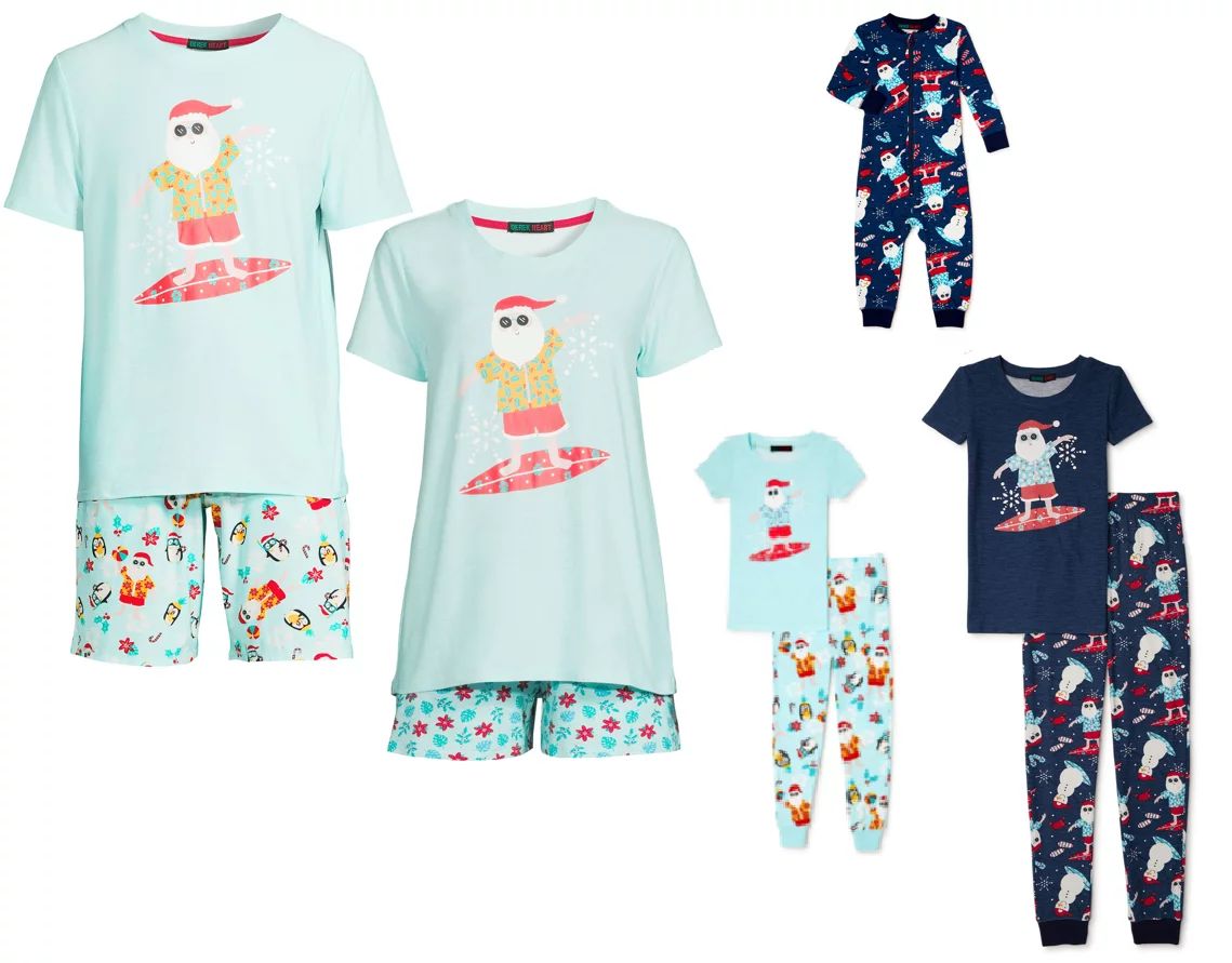Derek Heart Tropical Holiday Matching Family Christmas Pajamas Women's Sleepwear Set, 2-Piece, Si... | Walmart (US)