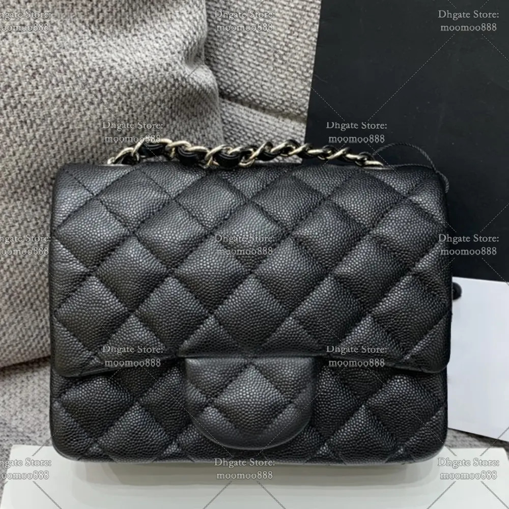 Designer Mini Flap Bag 17cm Quilted Bags for Women Luxury Handbags Genuine Leather Shoulder Chain... | DHGate
