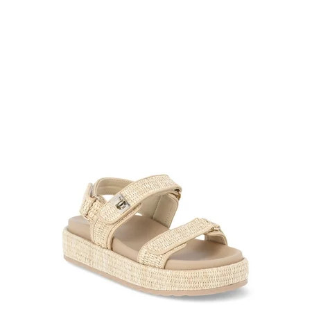 Madden NYC Women's Raffia Platform Sandals | Walmart (US)
