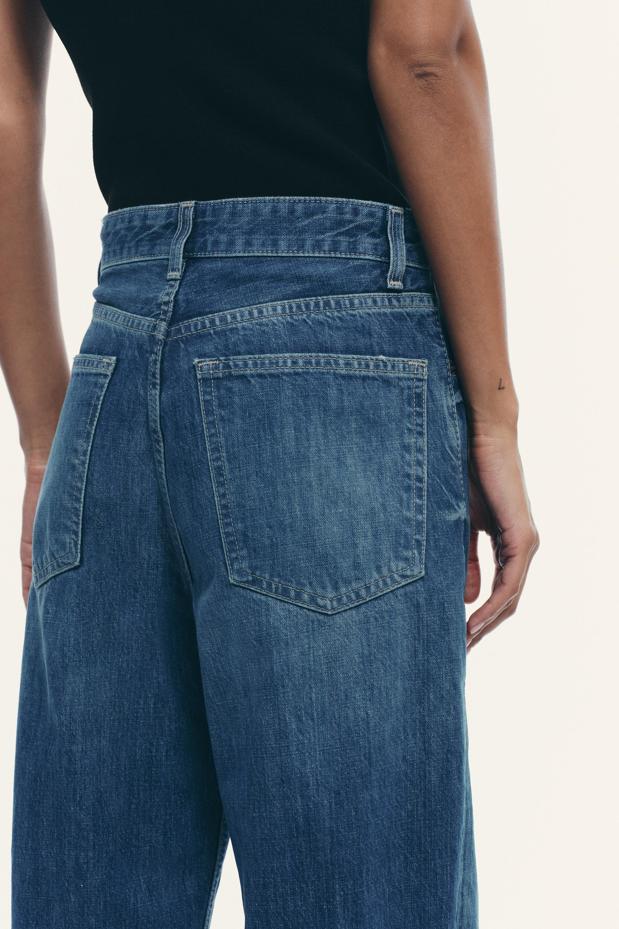 TRF WIDE-LEG HIGH-WAIST FULL-LENGTH JEANS | Zara UK