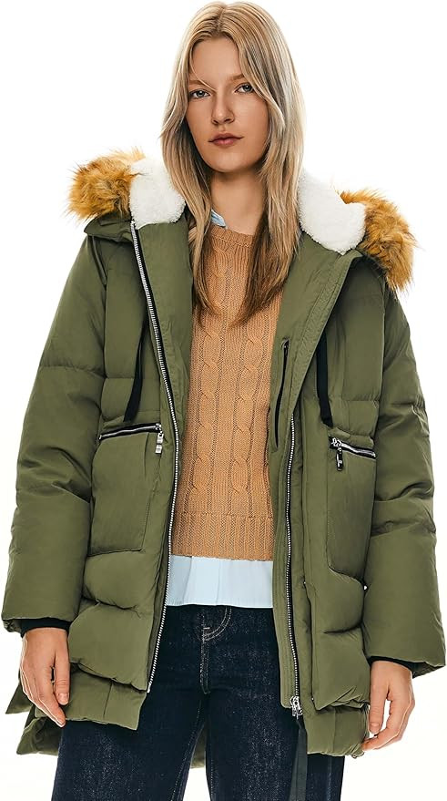 Amazon.com: Orolay Women's Thickened Down Jacket Green Small : Clothing, Shoes & Jewelry | Amazon (US)